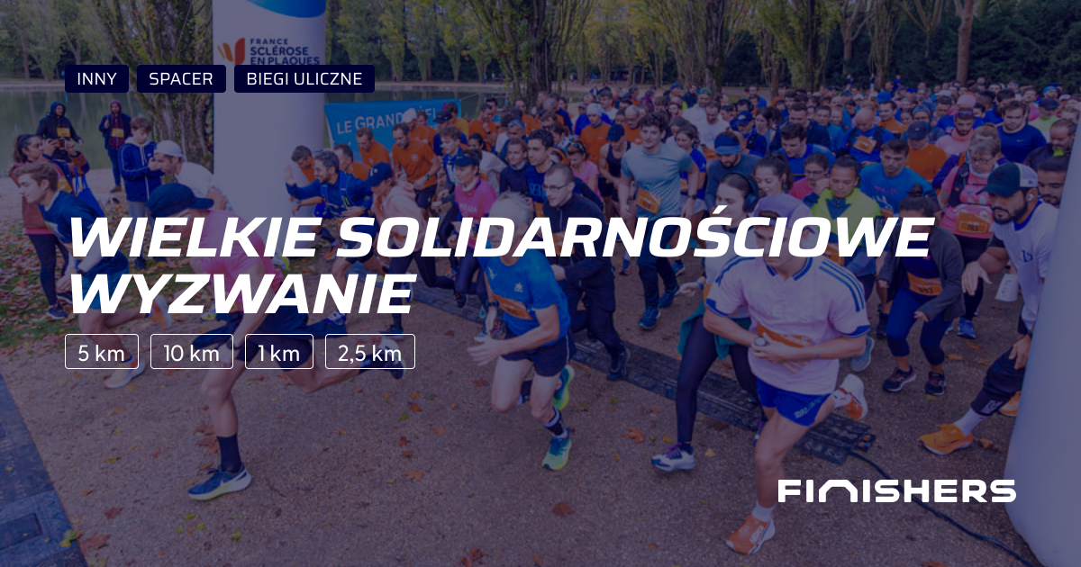 🏃 Wyniki Wielkie Solidarnościowe Wyzwanie | Finishers